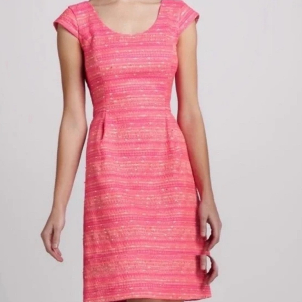 Lilly Pulitzer Vibrant Pink and Gold Mini Dress - Picture 3 of 12